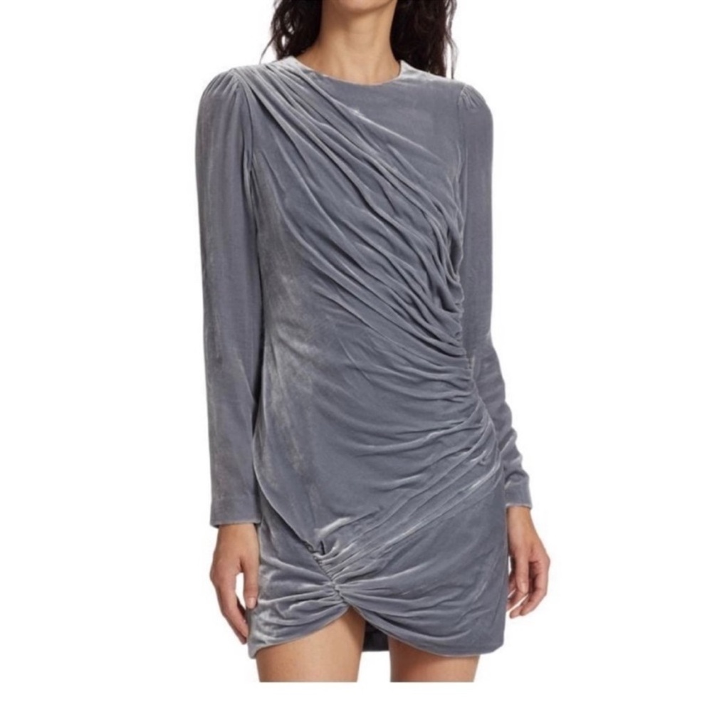 CINQ ร SEPT Rebeka Gathered Velvet Mini
Dress size 12